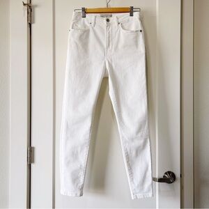 Everlane The Curvy Authentic Stretch High Rise Skinny Jean in white size 27